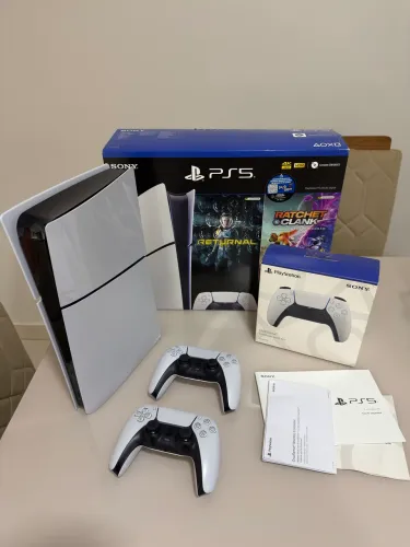 Ps5 Slim 1Tb 2 controles Pego troca passo cartão