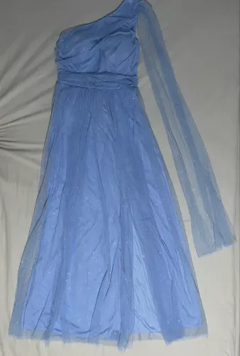 Vestido Luxo Festa Azul Serenity