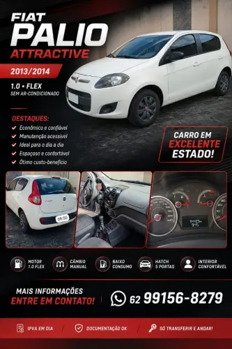 Fiat Palio Attractive 1.0 EVO Fire Flex 8V 5P 2014