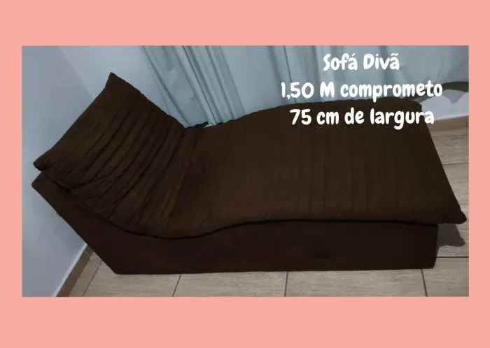 Sofá Chaise Marrom