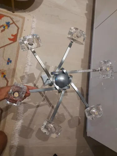 Lindo lustre cristal moderno luxuoso 