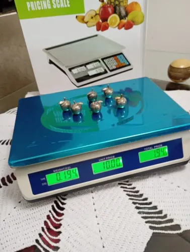 kit 2 alança Comercial 40kg Display Duplo Digital, Cálculo De Preço E Bateria Recarregável