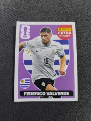 FIGURINHA EXTRA STICKER VALVERDE LILÁS