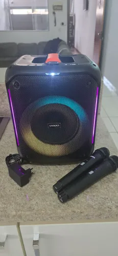 Party Box Caixa de Som Satellite AS-L802 USB / Bluetooth / Karaokê
