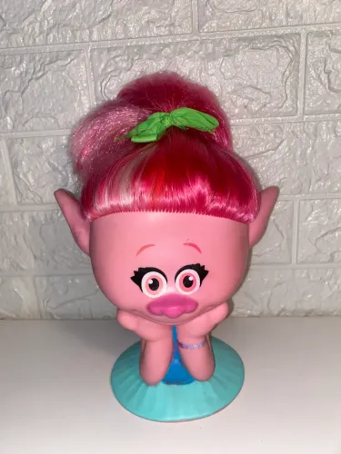 Busto boneca Poppy Trolls