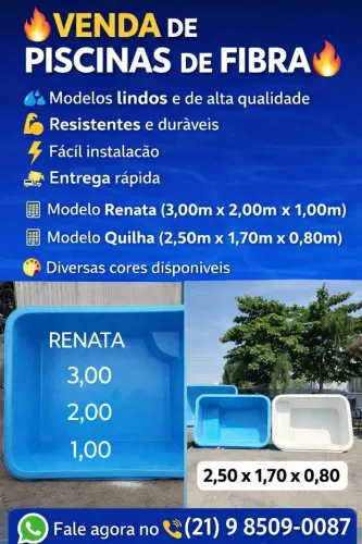 Piscina de fibra 