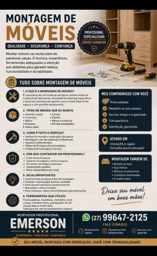 Montador de móveis e reparações