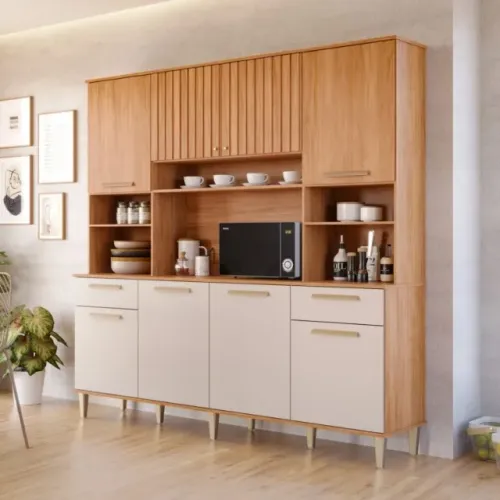 Armário de Cozinha Livia 2,00m 100% MDF  Produto Novo - Pronta Entrega