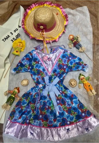 Vestidos juninos caipiras 25,00