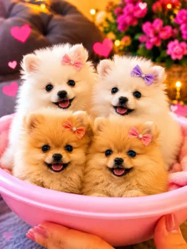 Spitz alemão femeas
