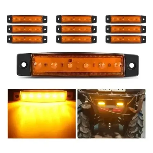 kit com 02 lanternas laterais de LED âmbar (amarelo-alaranjado) Novo
