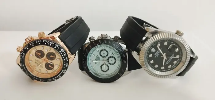 Kit 3 Relógios masculinos Luxo Rolexx - social, esportivo Panda Datejust Rose (novos)