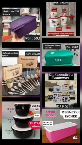 Vendo tupperware nova e pela metade do preço 