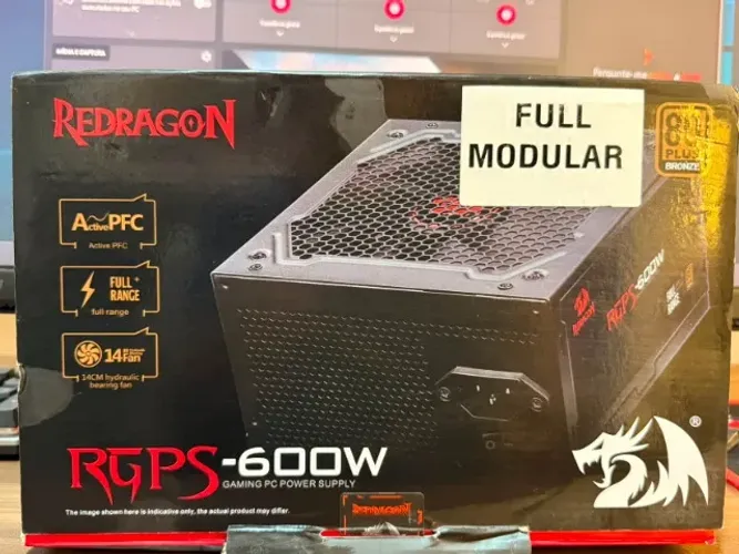 Fonte Redragon RGPS 600W 80 Plus Bronze Full Modular