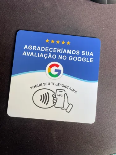 Placa avaliação Google