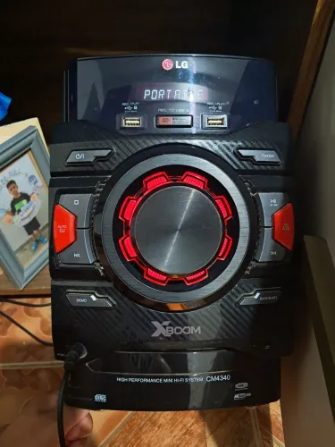 ? Som LG XBOOM CM4340 - Potente - 2 Caixas + Controle 
