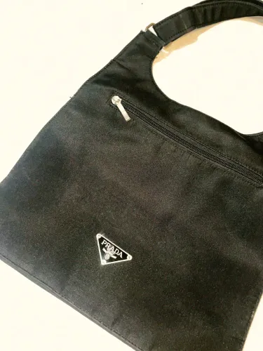 Bolsa Prada Nylon Vintage Crossbody Preta