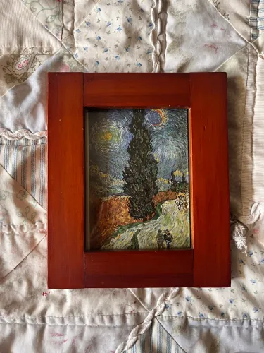 Porta Retrato de Madeira Van Gogh