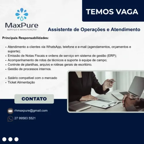 Assistente de Operações / Atendimento