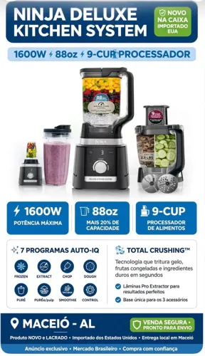 Liquidificador Ninja Deluxe + Processador