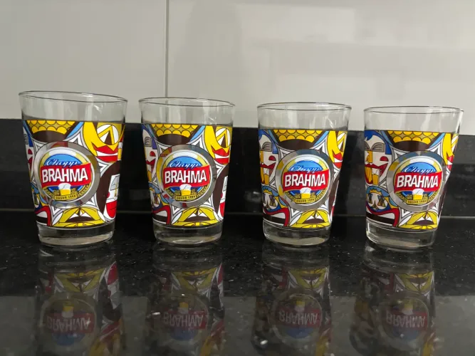 4 copos Colecionador Brahma