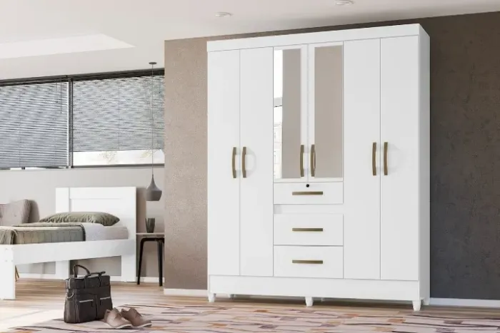 Guarda Roupa Itatiba Moval Branco - Entrega Rápida! 