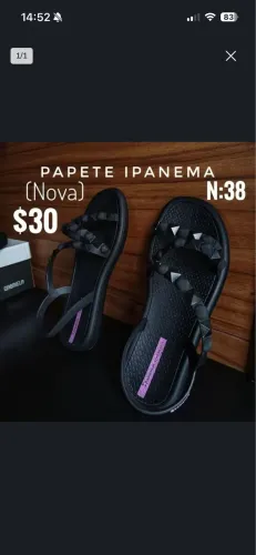 Papete Ipanema N:38 ( Nunca usada)