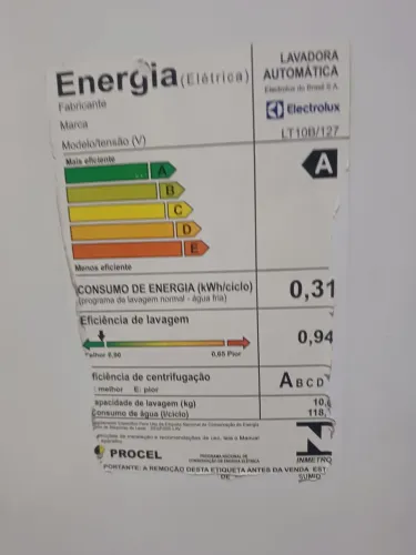GABINETE ELETROLUX 10KG