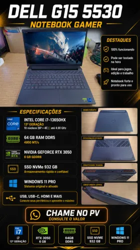 ? DELL G15 5530 ? NOTEBOOK GAMER
