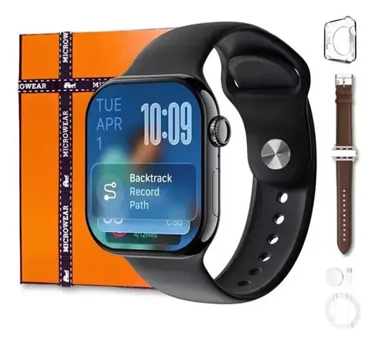 Smartwatch Microwear W11 Pro Mini 2GB 42mm Amoled Série 11 Whatsapp A Prova Dágua