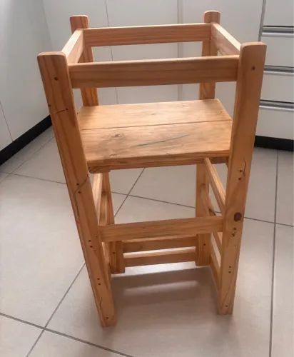 Torre De Aprendizagem Infantil Madeira Montessori 4 Em 1