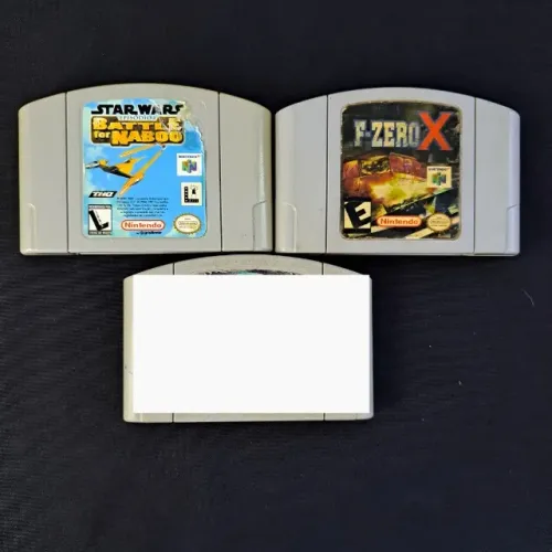 Lote N64. F-Zero X e Star Wars Battle Episode 1 for Naboo Originais. Nintendo 64
