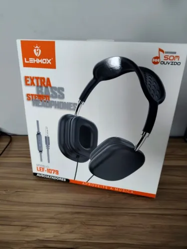 Fone de Ouvido Lehmox LEF-1079 Extra Bass com Fio P2