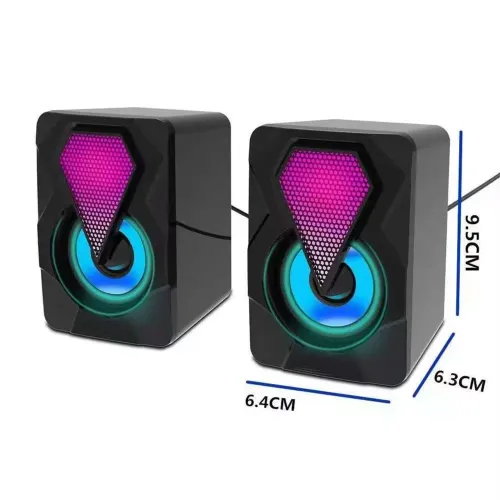 Caixinhas de som para computador com RGB Ótima Qualidade de som 