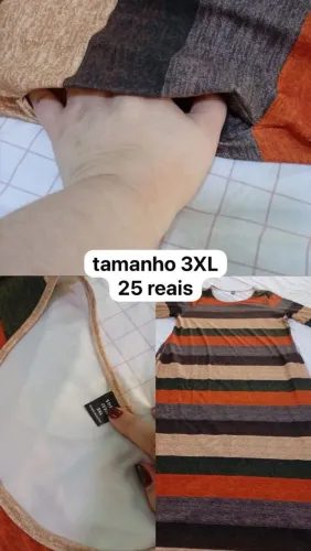 Vestido Plus size manga longa
