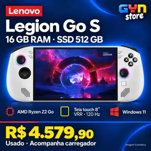 Lenovo Legion Go S Ryzen Z2 Go 16GB 512GB SSD 8" Branco
