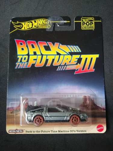 Hot Wheels Premium Back To The Future Time Machine 50's Version