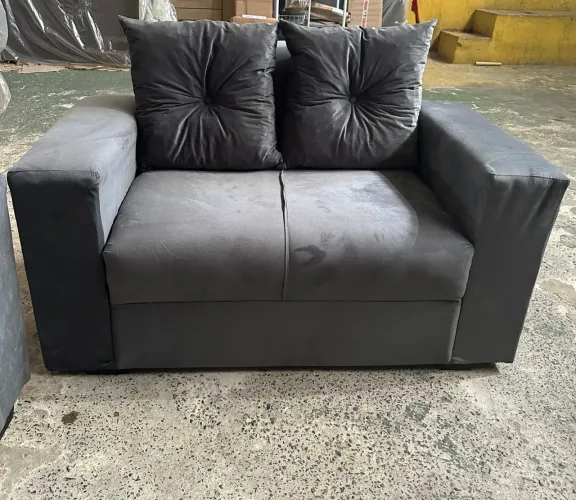 Sofá Pop Bela 2 Lugares- em Promoção- cinza claro