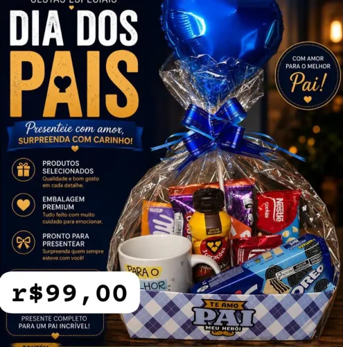 Cesta Especial Para O Dia Dos Pais