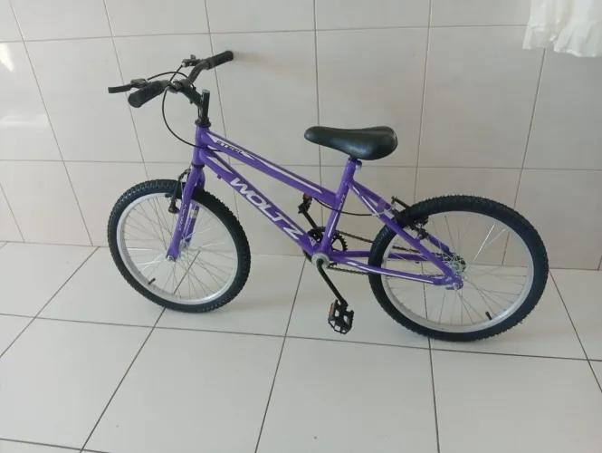 Vendo bicicleta woltz steel aro 20 lilás