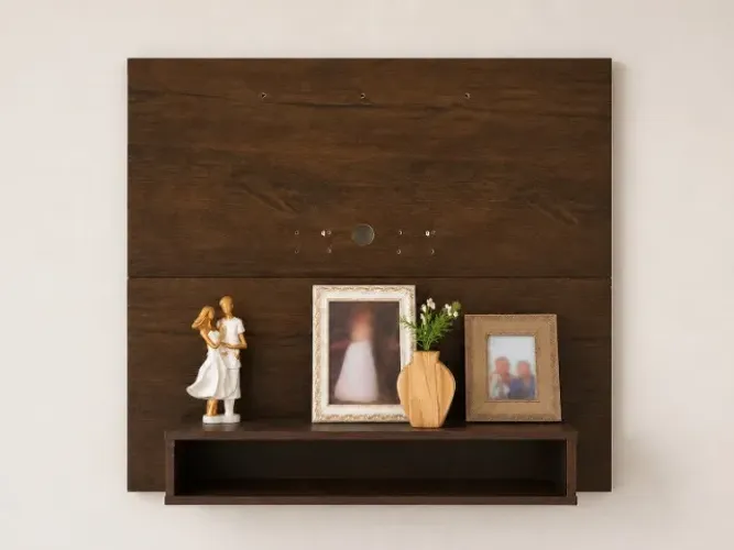 Painel Suspenso para TV com Nicho Decorativo