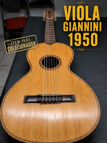 Viola Giannini raridade fabricada com madeira envelhecida ano 1950 excelente oportunidade