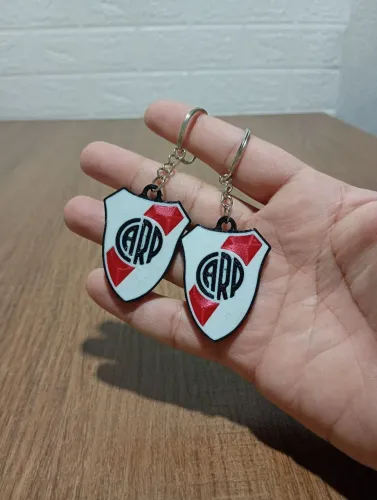 Kit 2 chaveiros 3d do River Plate da Argentina
