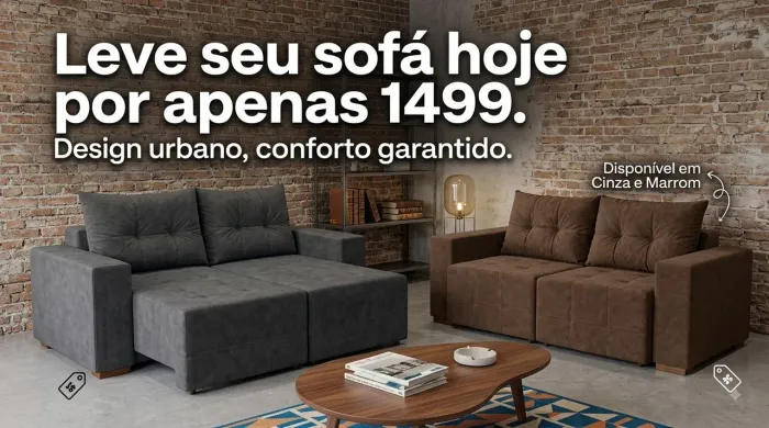 Sofa retratil e reclinavel