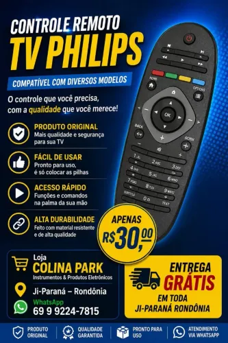 Controle compatível Phillips