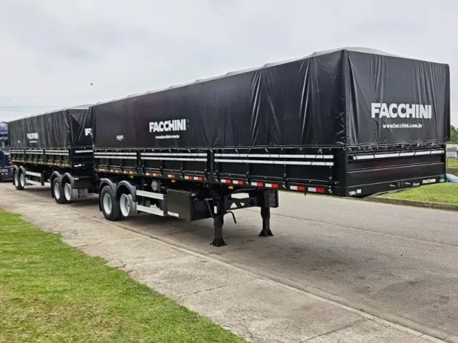 Rodotrem Graneleiro Facchini Ano 26 0km Pronta Entrega Dolly Esférico Sem Pneu Comp Naval