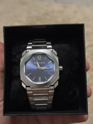 Relógio Bulgari Octo Ultra fino prata