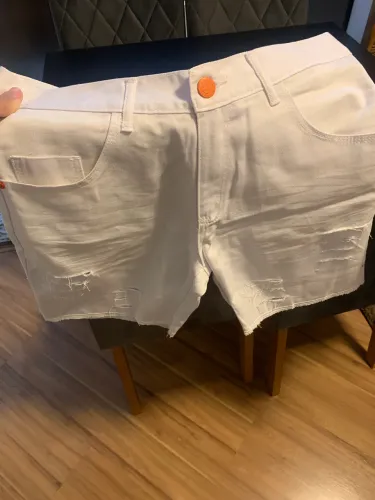 Bermuda jeans branca
