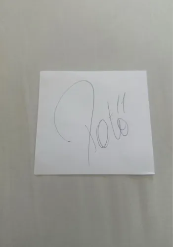 futebol - autógrafo do jogador alexandre pato