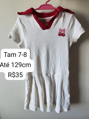 Roupas Vestidos Maiô Menina Tamanho 7-8